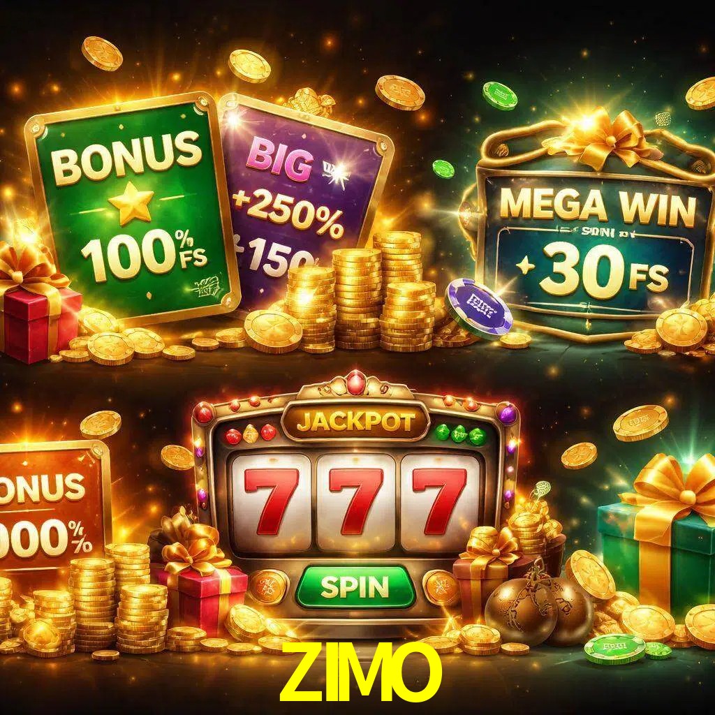 Tipos de bonos ZIMO incluyendo recompensas de bienvenida y promociones continuas